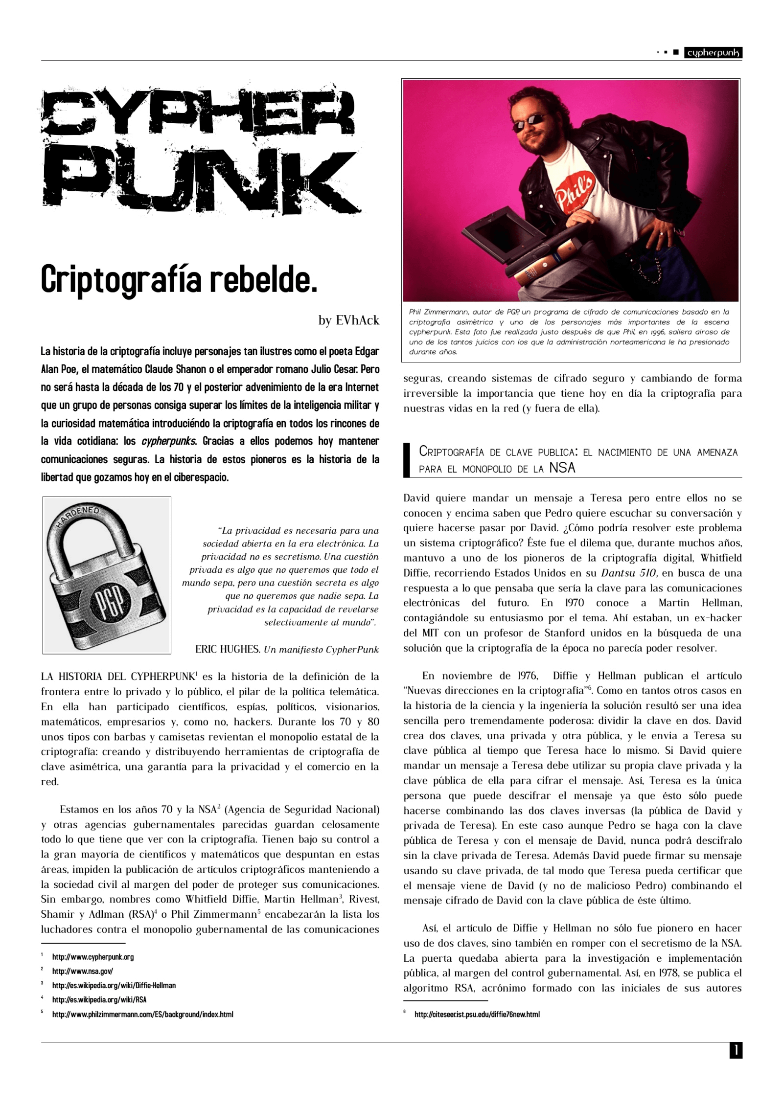 Cypherpunks and the Crypto Wars